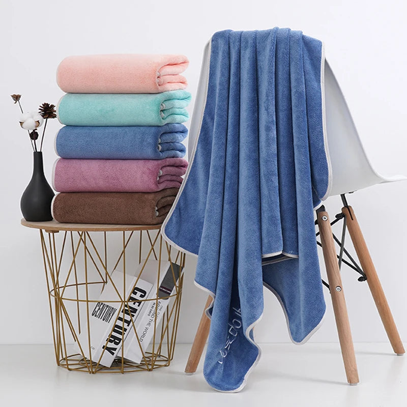 serviette bain microfibre absorbante rapide bleu rose marron gris verte noël