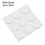 protecteurs sol feutre anti dérapant adhésifs mousse eva noirs blancs marrons ronds utilitaires 2.5cm