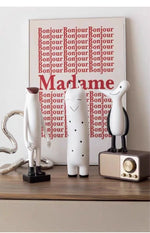 décoration maison moderne figurines résine décoratives nordique chic blanc noir