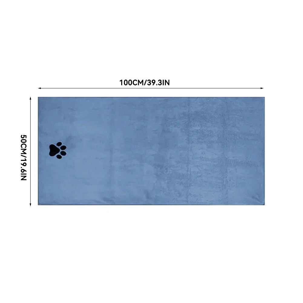 serviette bain animaux patte noire gris rose marron douce moderne absorbante 75cm 100cm