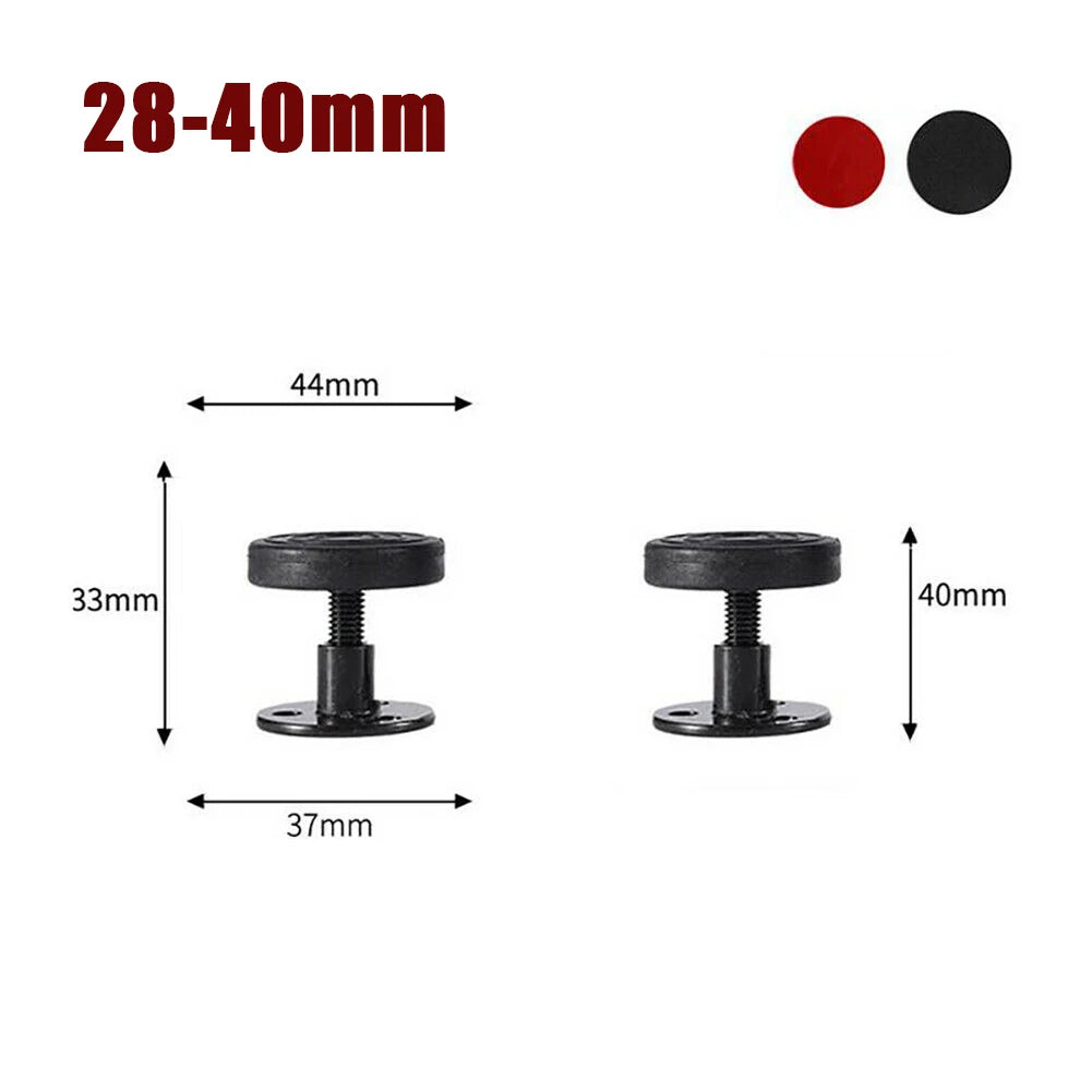 support fixation anti vibration réglable métal moderne noir 28 110mm adhésif