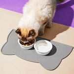 tapis silicone anti déversement chat chien moderne bols animaux transparents grande taille