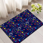 tapis oriental rayé astronautes noir blanc moderne antidérapant polyester adultes chambre salon
