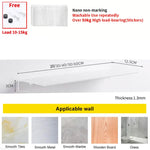 étagères murales modernes adhésives sans perçage blanc noir alliage aluminium rangement salle bain cuisine