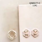 ciseaux embossing fleurs décoratives boucles d'oreilles artisanat outils modélisation céramique polymère découpe 3d blanc