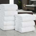 serviettes bain coton blanc absorbant 70x140cm serviette main 35x75cm douces machine simple noël
