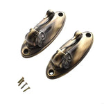 boucles rideau floral bronze doré argenté cuivre classiques pack deux boucles