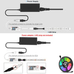 contrôleur led wifi moderne qr code compatible alexa assistant google 16 millions couleurs rgbw