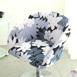 housse chaise extensible motif floral moderne fauteuil salle manger décor maison élastique
