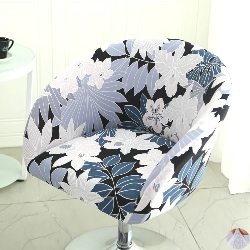 housse chaise extensible motif floral moderne fauteuil salle manger décor maison élastique