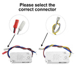 pilote led 24v 200ma 220ma 2pin 3pin 25w 40w 37w 60w 8w éclairage moderne