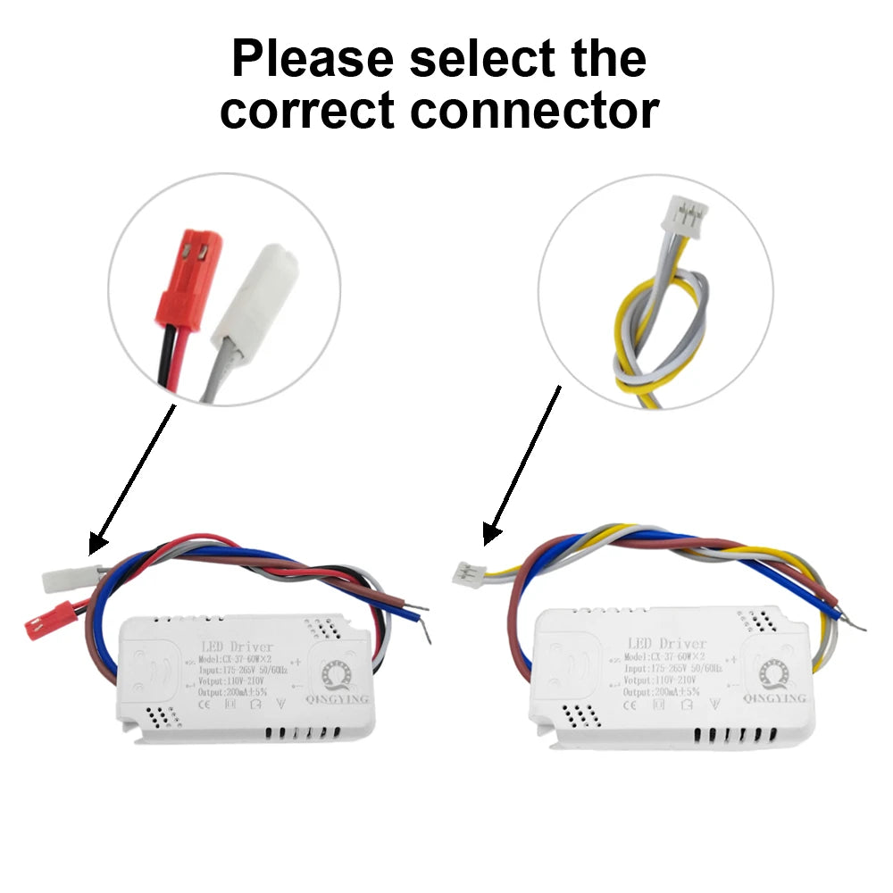 pilote led 24v 200ma 220ma 2pin 3pin 25w 40w 37w 60w 8w éclairage moderne