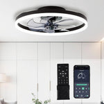 ventilateur intelligent led rvb vitesses ciel étoilé moderne télécommande app mobile