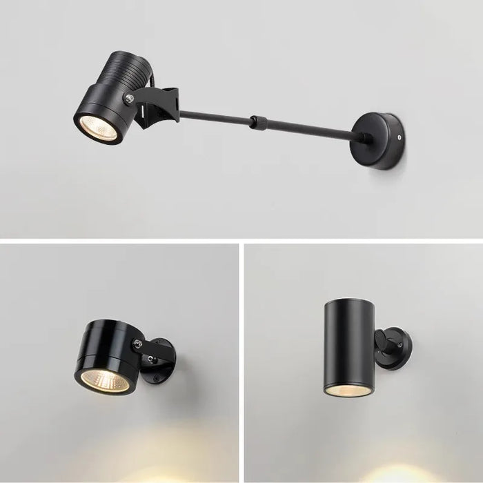 Applique murale LED étanche réglable pour jardin en aluminium