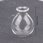 miniatures bouteilles verre transparent texturé vintage bouchons liège couvercle verre