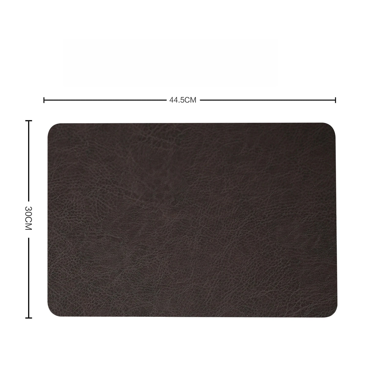 tapis table simili cuir noir marron gris moderne respectueux environnement essuyable lavable 45x30cm