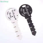 porte clés mural moderne motif bienvenue accrochage couleurs noir blanc texture bois