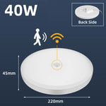lampe led motion sensor veilleuse nuit chambre couloir salle bain blanc moderne radar 12w