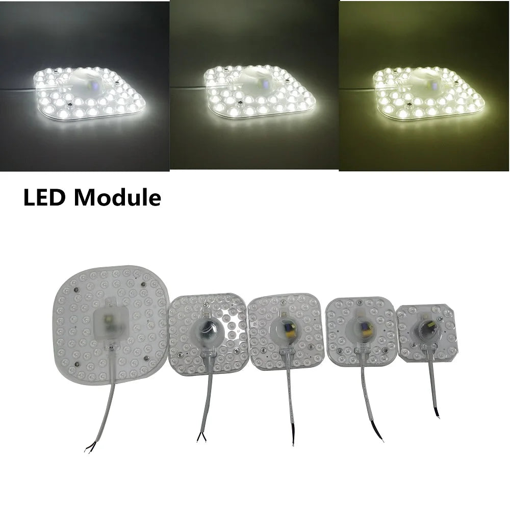 Module LED blanc 12W 18W 24W 36W naturel chaleureux moderne câble
