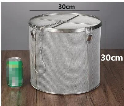 sacs assaisonnement acier inoxydable filtre cylindrique maille fine argenté moderne cuisine stockageversiblechains métalliques