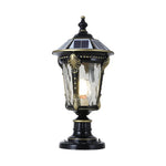 lampe solaire extérieure led bronze ornements dorés éclairage jardin classique économie energie ip55 aluminium