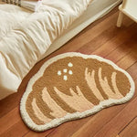 tapis créatif dessin animé feuilles monstera animaux adhésif imperméable antidérapant intérieur enfant polyester PVC