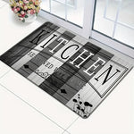 tapis cuisine noir blanc gris résistant anti dérapant moderne rustique 40x60cm 50x80cm