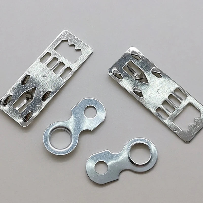 clips suspension doré argenté moderne bricolage travail métaux fixations invisibles cadres photo