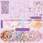 sticker animaux mignons scènes miniatures dessin animé spirale livre stickers enfants variés