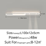 lampe led moderne blanche rectangulaire sans télécommande fixée aluminium opaquet