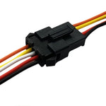 connecteurs led jst broches noir cables colorés 10 paires pragmatiques