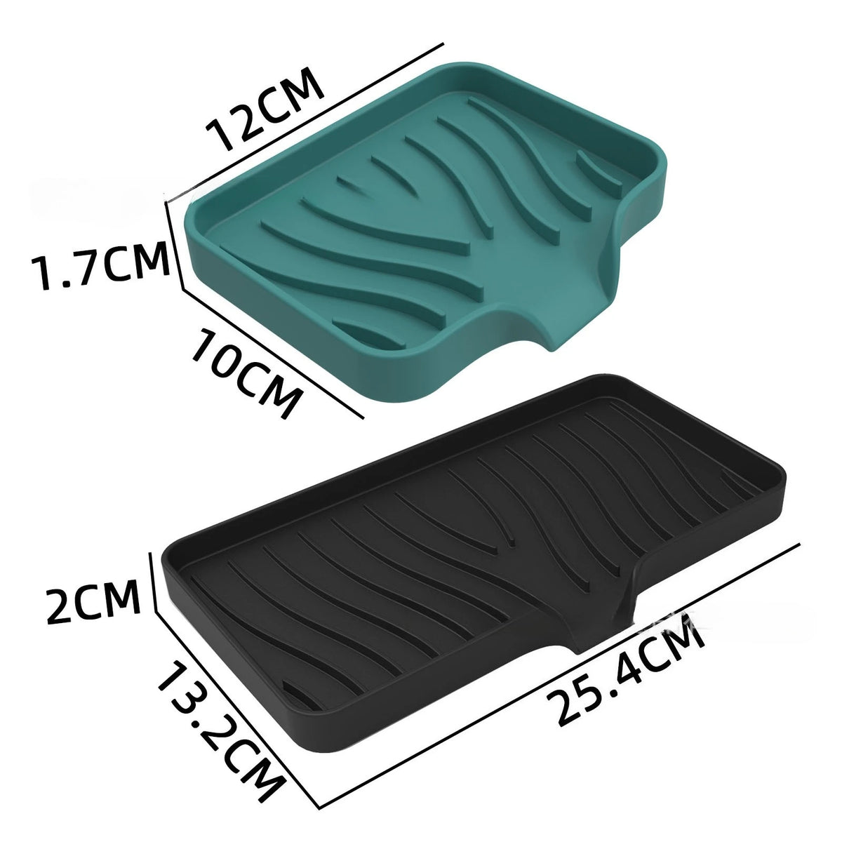 support savon silicone rayures ondulées moderne adhésif sans perçage vert gris rose blanc noir