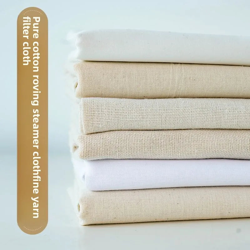 serviettes lingettes toile fine tissu respirant polyester beige clair blanc classique