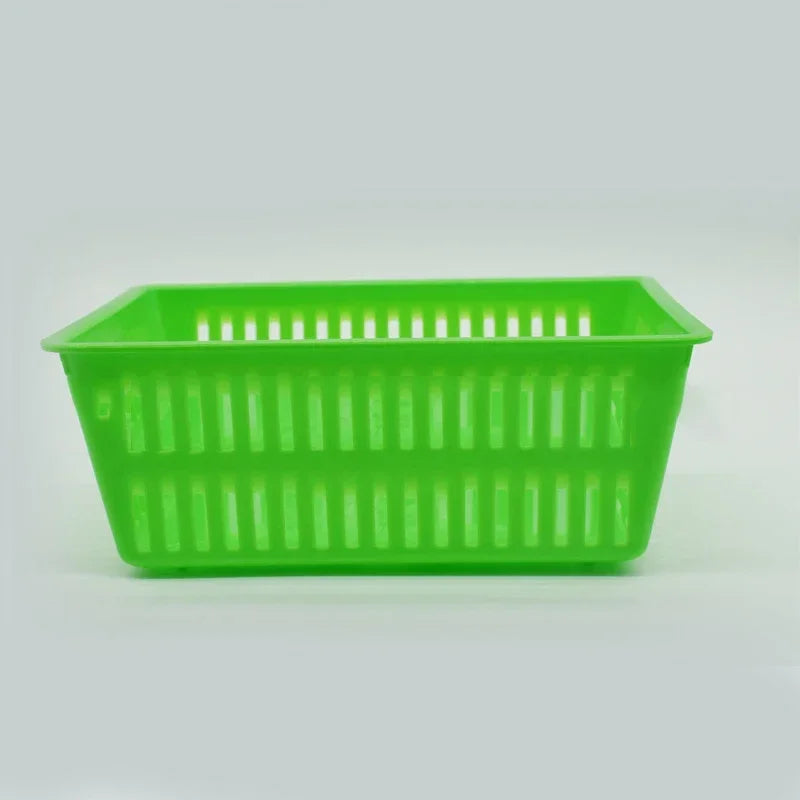 lot 10 petits paniers rangement plastique maille maison
