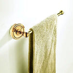 Accessoires salle bain ensemble doré classique porte serviettes rangement brosse dents poignée dorée serviette