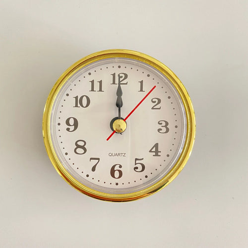 horloge murale quartz aiguille diy table desk vintage française fleur rouge