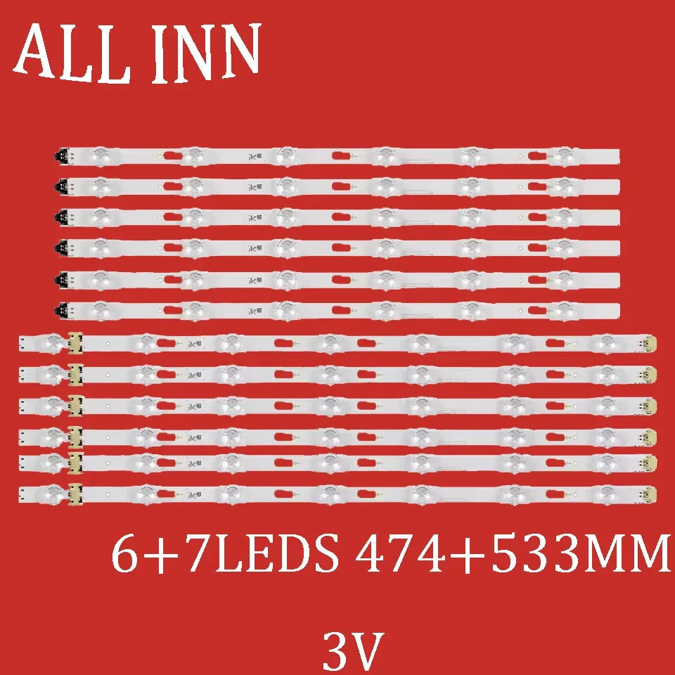ruban led blanc moderne 3v 474mm 533mm kit 12pcs connecteurs électriques
