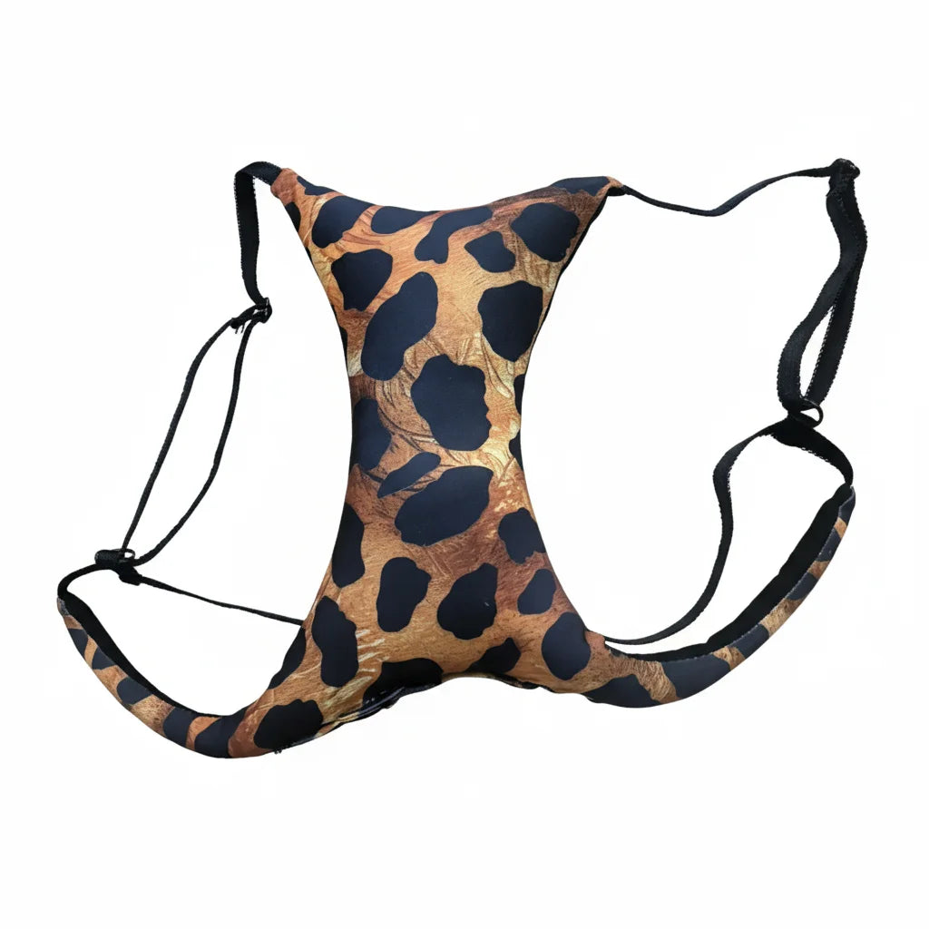 soutien gorge femme imprimé animalier bleu noir confortable ajustable