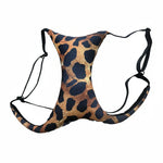 soutien gorge femme imprimé animalier bleu noir confortable ajustable