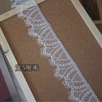dentelle polyester fine blanc noir floral classique 8cm 5cm 10cm écologique