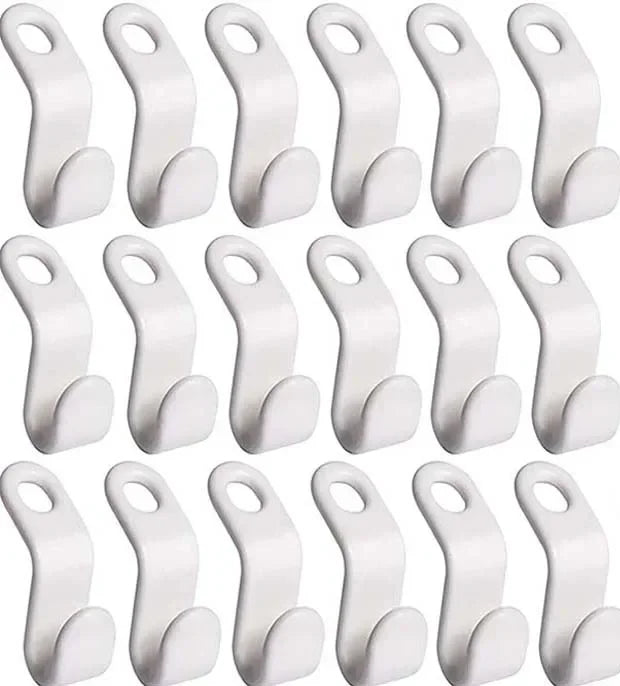 cintres suspension clips plastique moderne économie espace rangement chambre vêtements blanc bois naturel