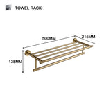 ensemble accessoires salle bain métal doré brossé porte savon serviette crochet mural