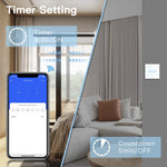 interrupteur wifi rideaux connecté app smart life tuya alexa google moderne minimaliste bluetooth
