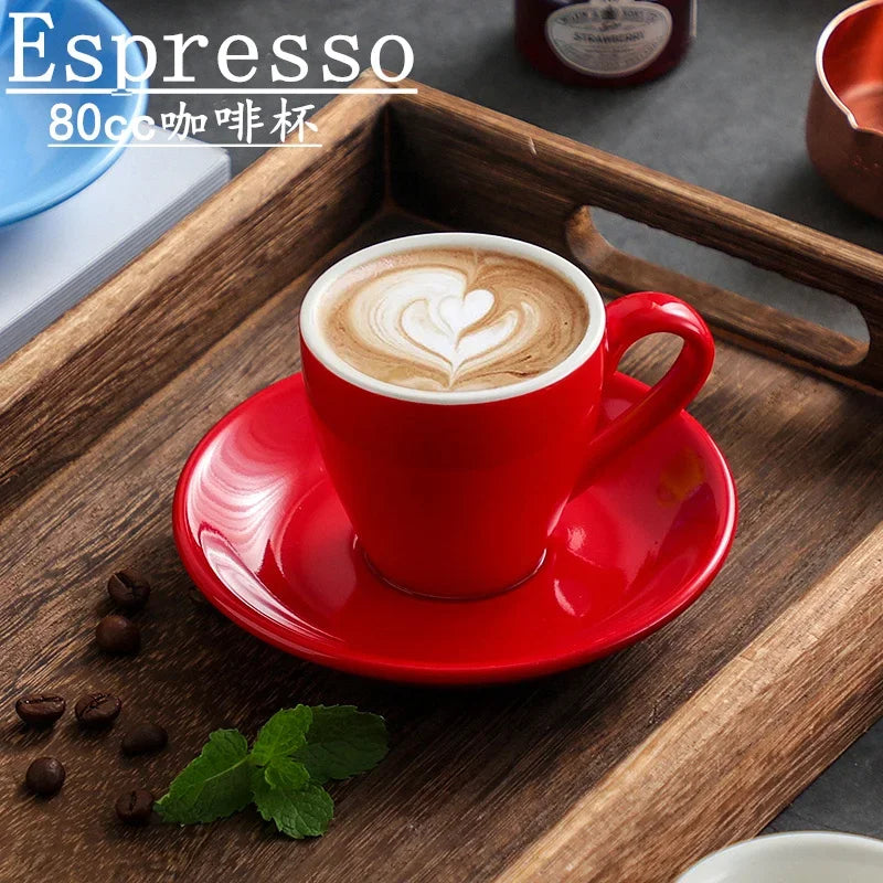 tasses céramique porcelaine poignée cuillères moderne rouge vert bleu jaune blanc