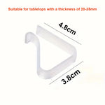 clips table transparents modernes pince maintien nappe intérieur extérieur set 12 pièces plastique