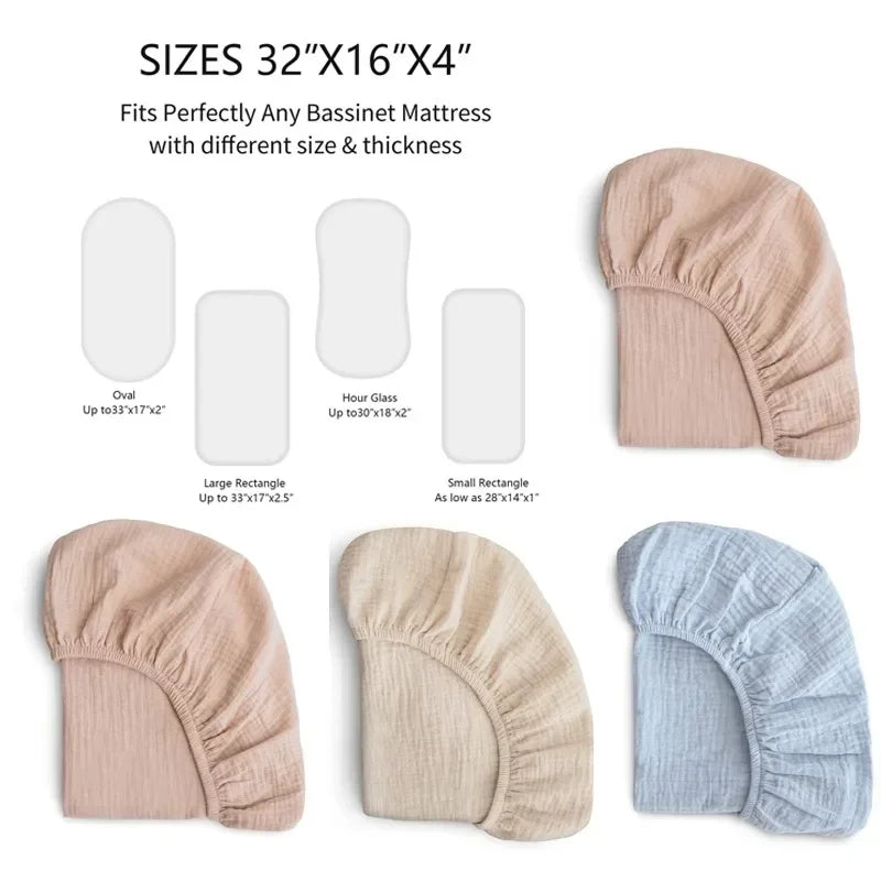 draps housses coton imprimés floral bassinet nouveau né ans doux confortables quatre saisons unisexe