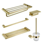accessoires salle bain doré moderne étagère serviettes porte savon porte goblet porte serviettes téléphone