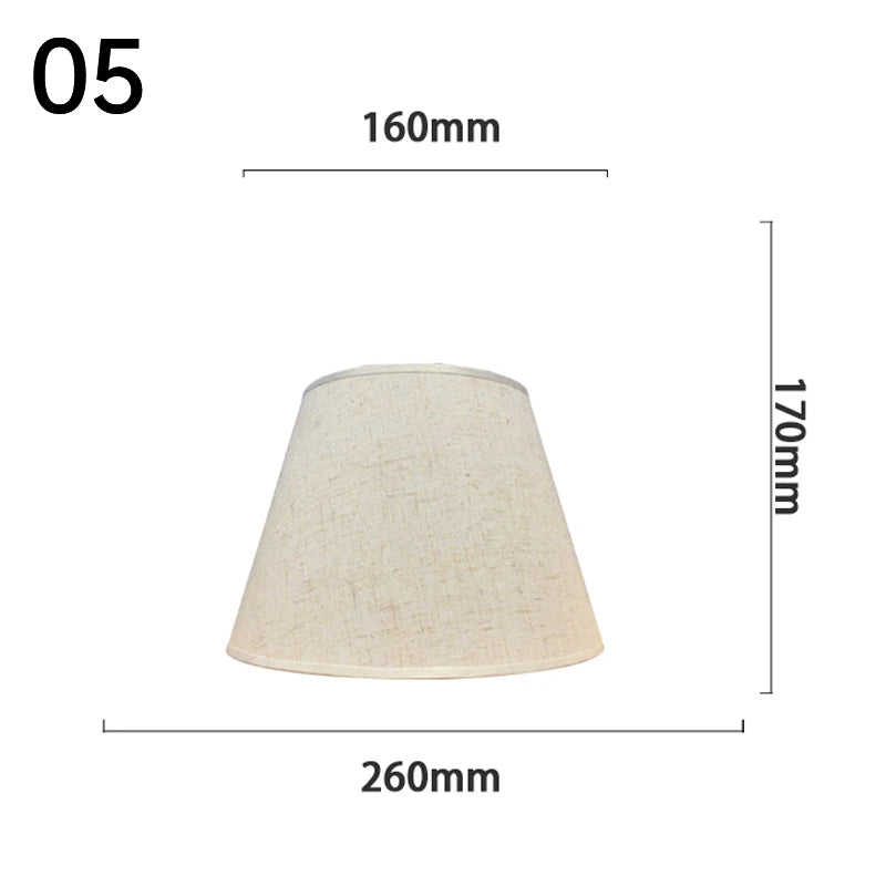 abat jour tissu lin opaque rustique bohème décoration intérieure lampe table moderne chambre