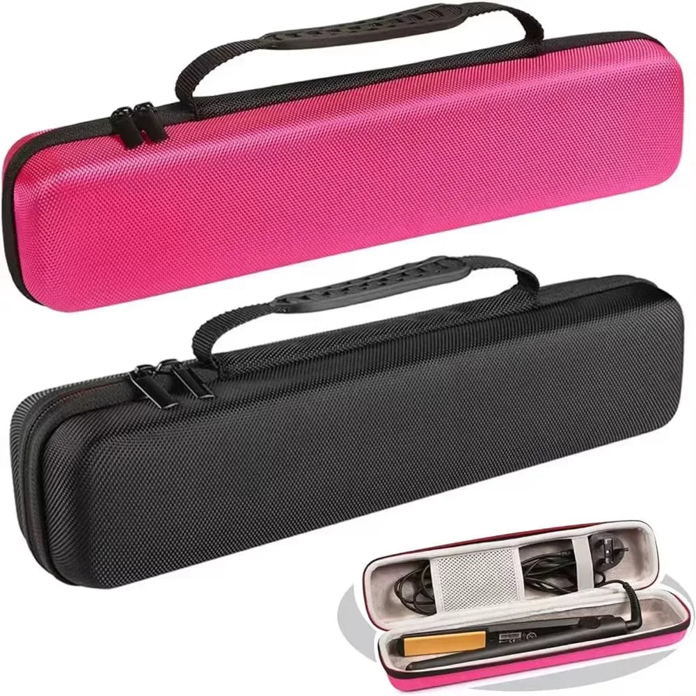 boîte rangement portable fer lisser rose noir tissu horizontal moderne poignée amovible cordon alimentation