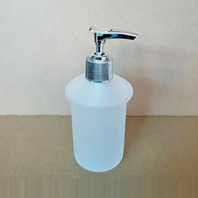 distributeur savon liquide mains blanc moderne opacique céramique fixe salle bain